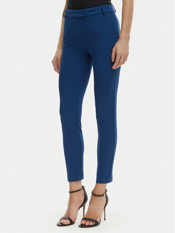 Rinascimento Pantaloni din material CFC0127865003 Albastru Slim Fit