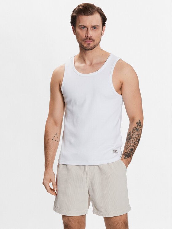 BDG Urban Outfitters Topiņš BDG BADGE VEST 76520659 Balts Classic Fit