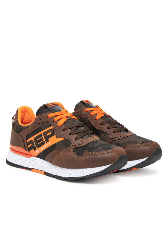 REPLAY REPLAY Sneakersy GMS68 .000.C0096T Brązowy
