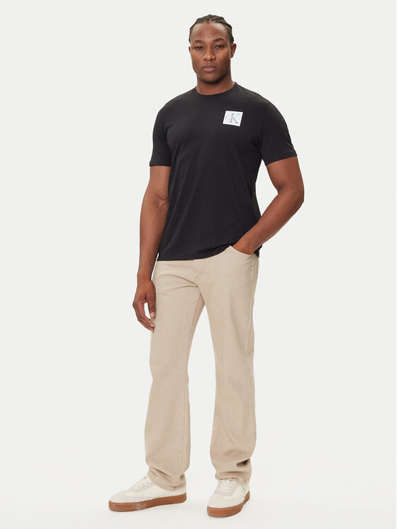 Calvin Klein Jeans Calvin Klein Jeans Tricou Gradient Monogram LV04RC859G Negru Regular Fit