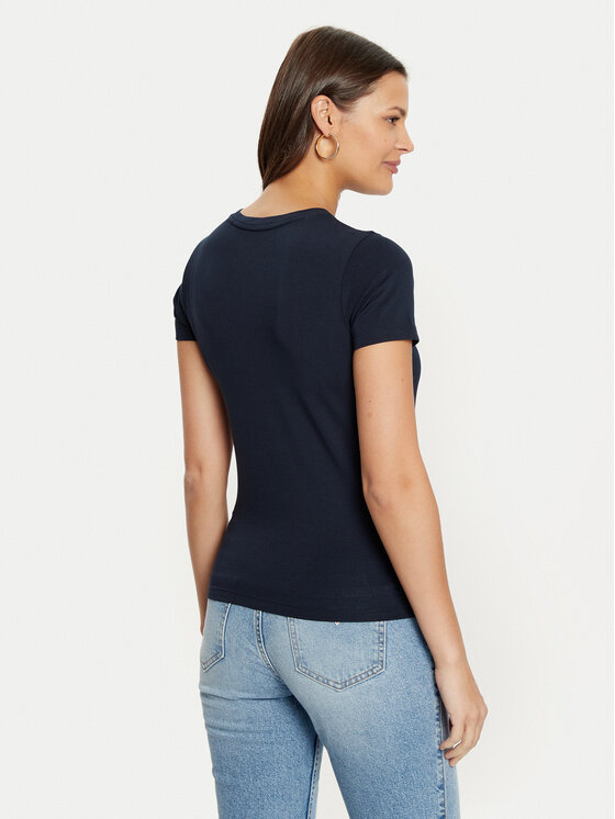 Guess Jeans Guess Jeans Póló W4YI03 J1314 Sötétkék Regular Fit