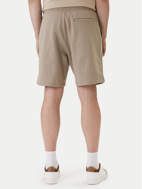 Tommy Hilfiger Tommy Hilfiger Pantaloni scurți sport Logo MW0MW43068 Bej Regular Fit