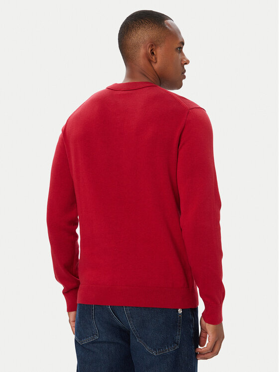 Calvin Klein Jeans Calvin Klein Jeans Sweter LV04RH325G Czerwony Regular Fit