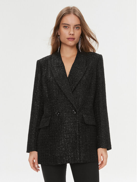 Bruuns Bazaar Bruuns Bazaar Σακάκι BBW3659 Μαύρο Relaxed Fit