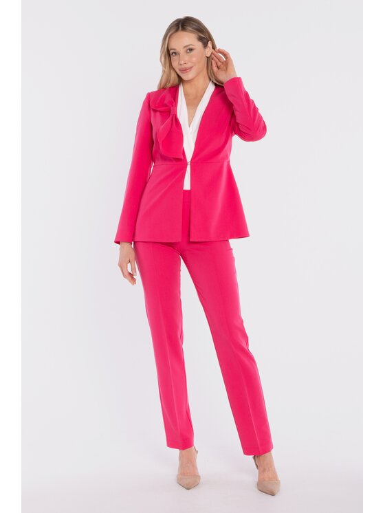 Stylove Stylove Pantaloni di tessuto S433 Rosa Cigarette Fit