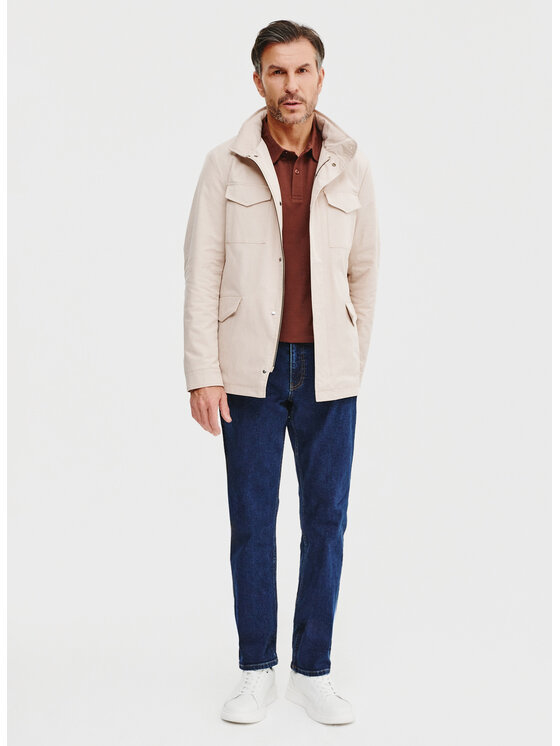 Pako Lorente Pako Lorente Kurtka przejściowa P25SF-5X-001 Beżowy Classic Fit