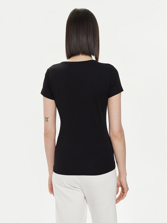 4F 4F T-Shirt 4FWSS24TTSHF1163 Czarny Slim Fit