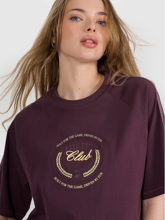 4F 4F T-shirt 4FRSS25TTSHF2791-50S Viola Oversize