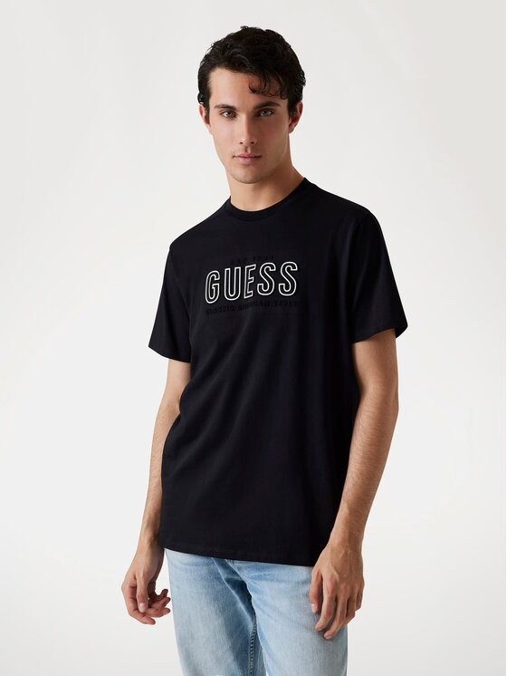 Guess Guess T-Shirt 177041 Czarny Classic Fit