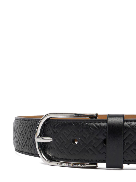 Tommy Hilfiger Tommy Hilfiger Pánský pásek Business Lux 3.5 AM0AM13761 Černá