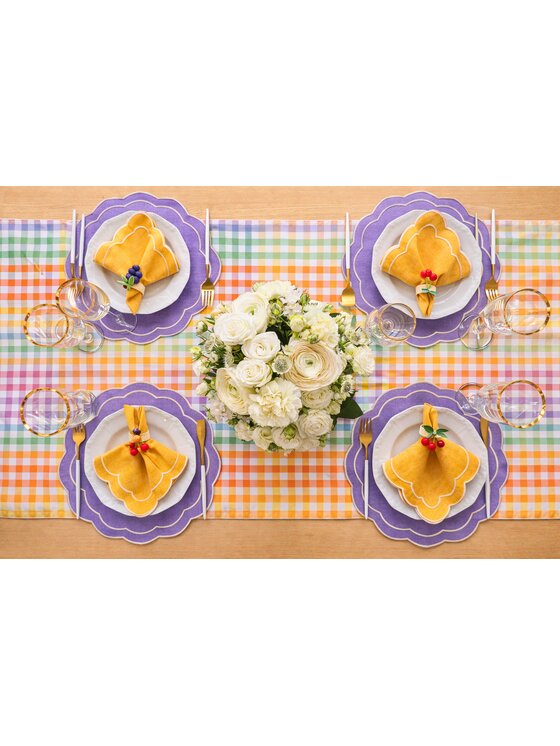 Roseberry Home Roseberry Home Obrus Rainbow Gingham Kolorowy