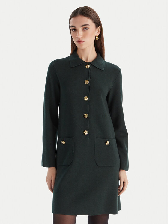 Luisa Spagnoli Luisa Spagnoli Rochie tricotată Magilla 100109 Verde Regular Fit