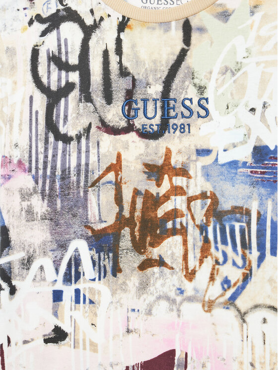 Guess Guess T-shirt L5YI19 K8HM4 Šarena Regular Fit