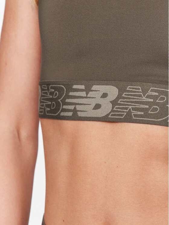New Balance New Balance Αθλητικό σουτιέν Relentless Crop Bra WB31175 Καφέ Regular Fit