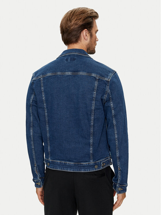 Guess Jeans Guess Jeans Džinsinė striukė M4YN33 D5DM3 Tamsiai mėlyna Regular Fit