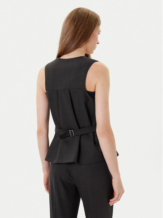 MAX&Co. MAX&Co. Obleková vesta Colour 2526156022200 Hnědá Regular Fit