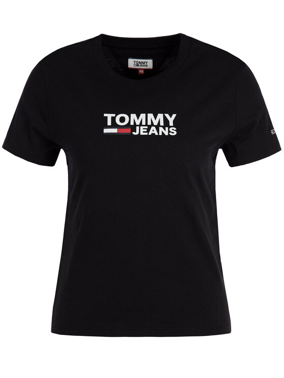 Tommy Jeans Tommy Jeans T-Shirt DW0DW07029 Czarny Regular Fit