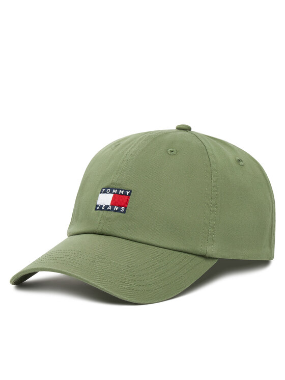 Tommy Jeans Șapcă Tjm Heritage 6 Panel Cap AM0AM12020 Verde