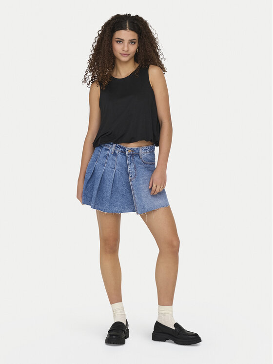 ONLY ONLY Jeansrock Kadie 15345569 Blau Regular Fit