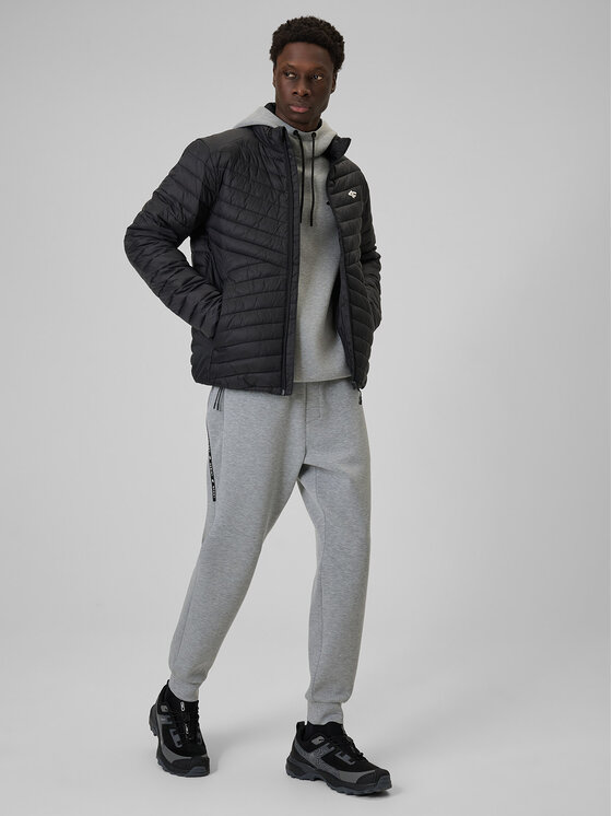 4F 4F Kurtka puchowa BASIC+ Czarny Regular Fit