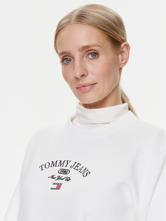 Tommy Jeans Tommy Jeans Pluus Lux Ath DW0DW16413 Valge Relaxed Fit