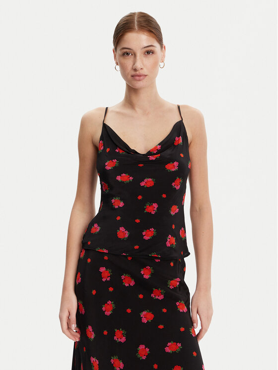 Bardot Bardot Top 59752TB2 Negru Slim Fit