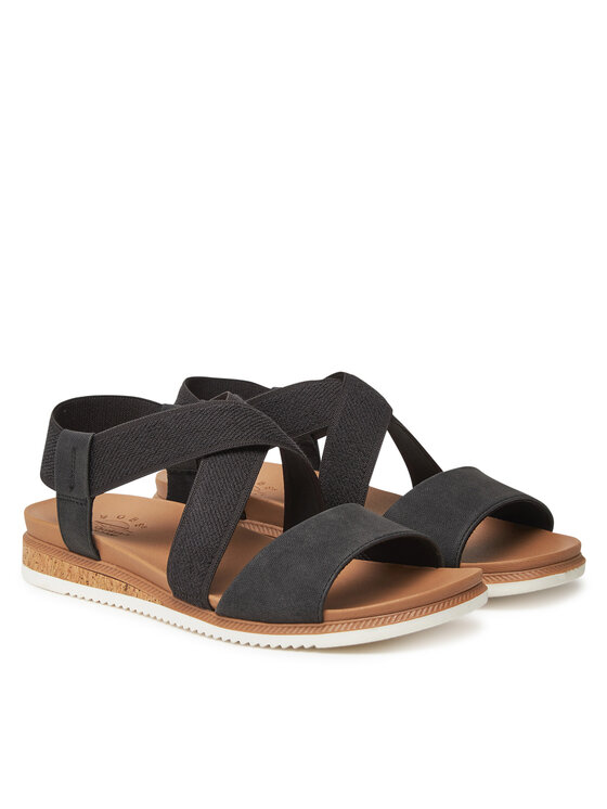 Skechers Skechers Sandale BOBS Desert Kiss Low 114705/BLK Crna