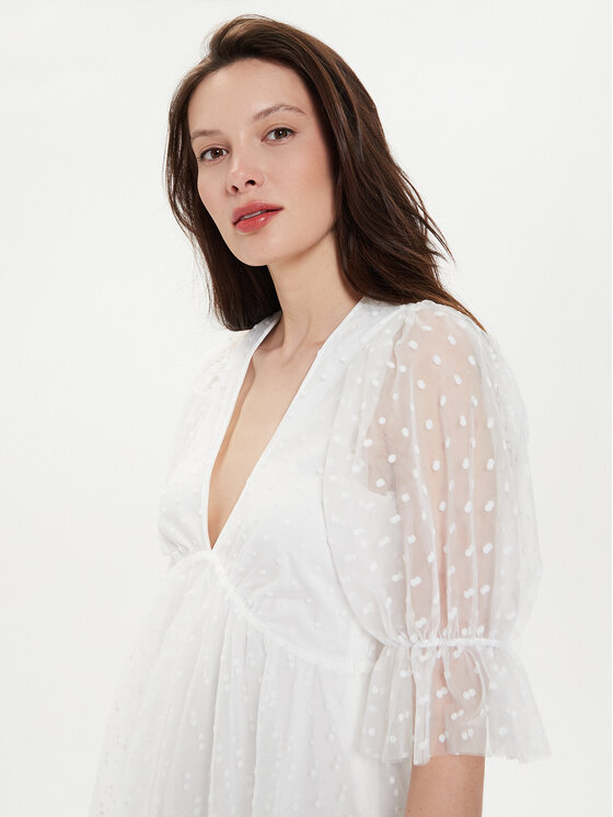 Gina Tricot Gina Tricot Koktel haljina 22963 Bijela Regular Fit