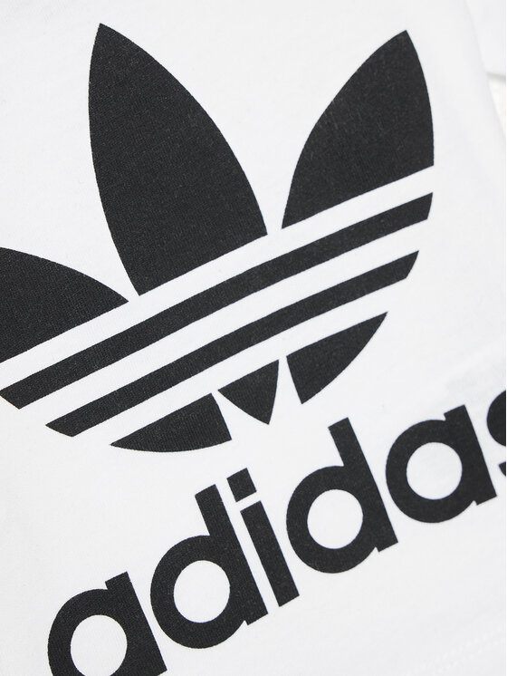 adidas adidas Tricou Trefoil DV2828 Alb Regular Fit
