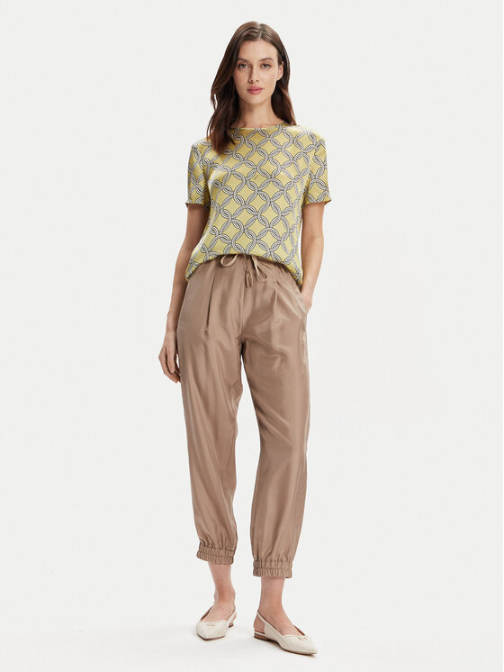 Marella Marella Tričko Hobby 2413111161 Zelená Regular Fit