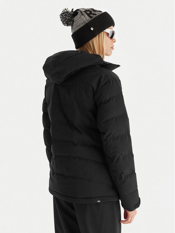 Roxy Roxy Μπουφάν για σκι Snowhill Puffy JK ERJTJ03535 Μαύρο Tailored Fit