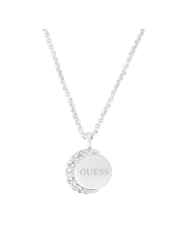 Guess Guess Naszyjnik JUBN01 189JW Srebrny