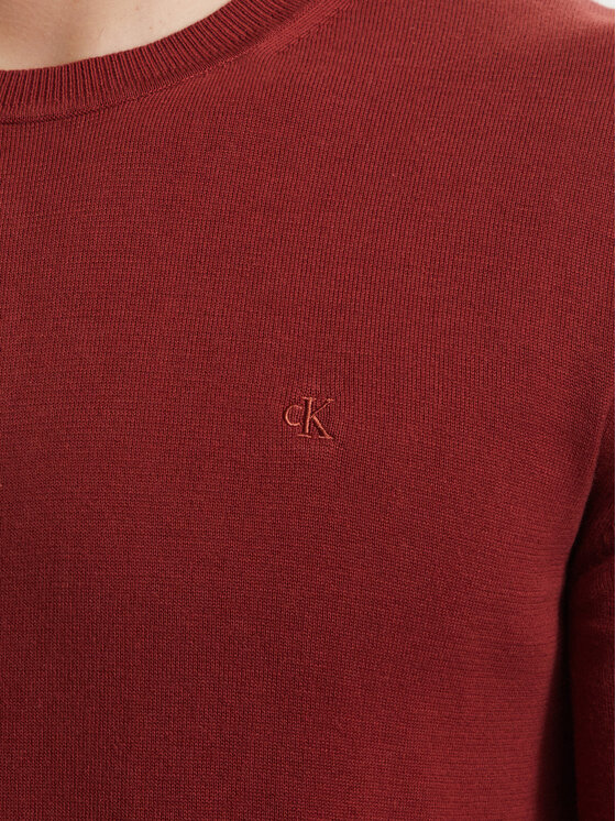 Calvin Klein Calvin Klein Πουλόβερ LV040BM343 Σκούρο κόκκινο Regular Fit