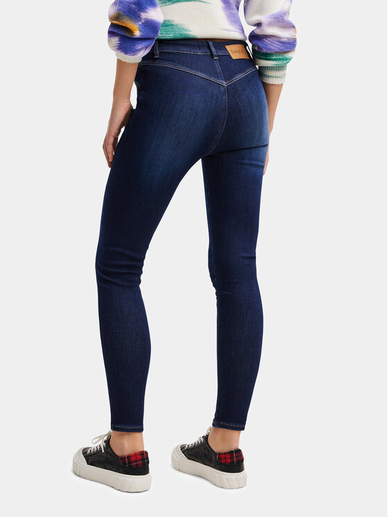 Desigual Desigual Jeans hlače 23WWDD44 Modra Slim Fit