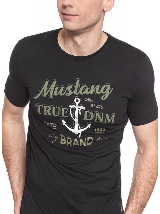 Mustang Mustang T-shirt ALEX C PRINT Nero Regular Fit