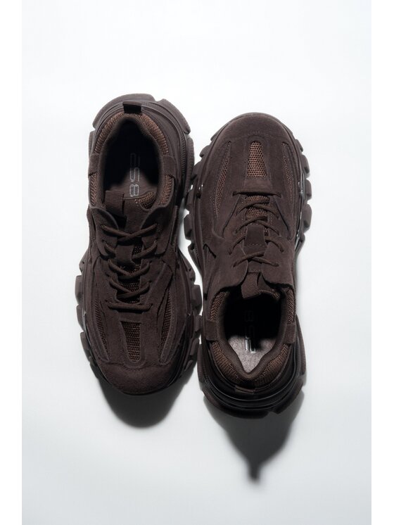 Estro Estro Sneakersy ER00119023 Brązowy ciemny