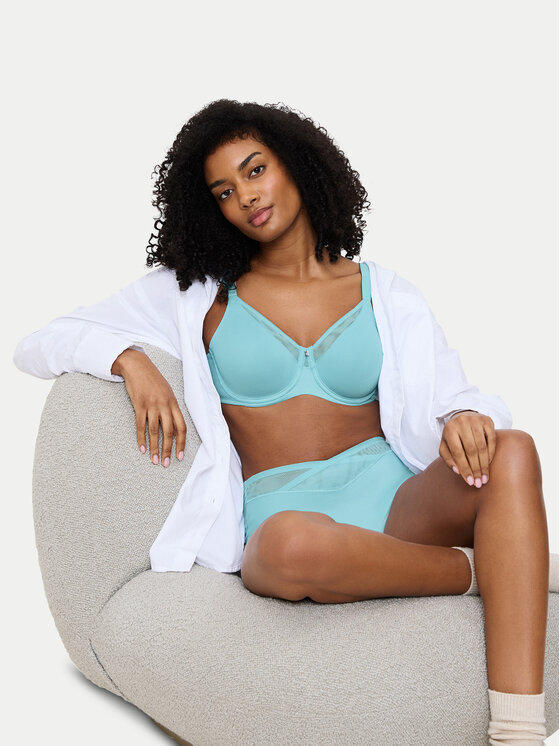 Triumph Triumph Biustonosz z fiszbiną True Shape Sensation 10218201 Niebieski