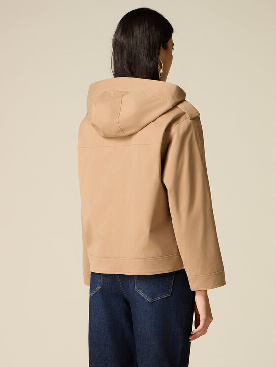 Oltre Oltre Cappotto invernale 0009J000160N012 Crema Baggy Fit