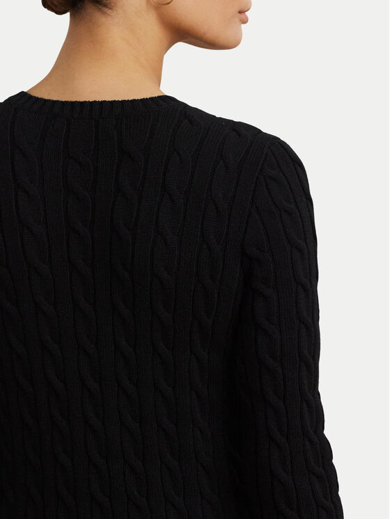 LAUREN RALPH LAUREN Lauren Ralph Lauren Sweater 200932223001 Fekete Slim Fit