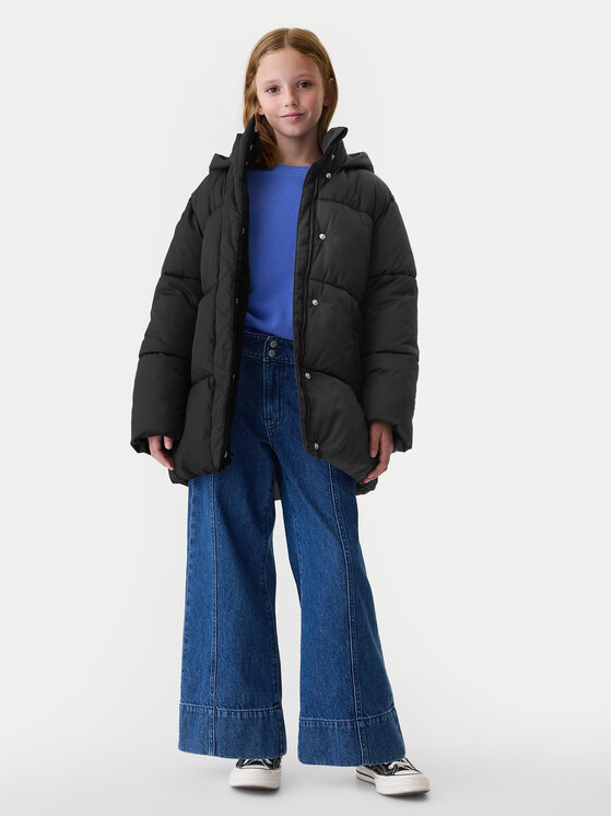 Gap Gap Žieminė striukė 523912-00 Juoda Regular Fit