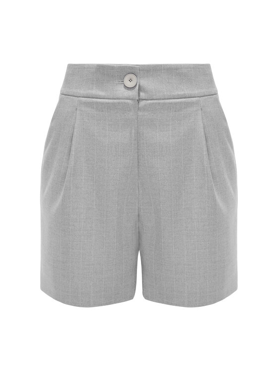 La Mania La Mania Bermudy BREAKFAST 2 Szary Classic Fit