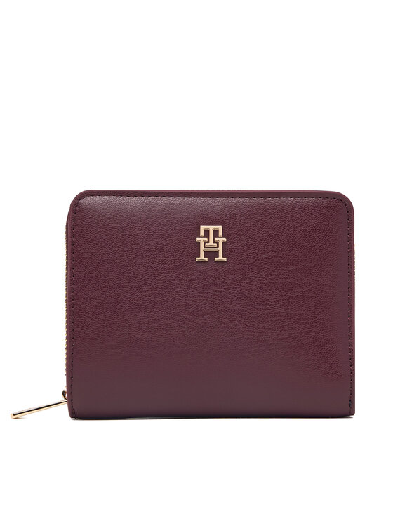 Tommy Hilfiger Tommy Hilfiger Портфейл Th Icon Med Za Flap AW0AW17742 Бордо