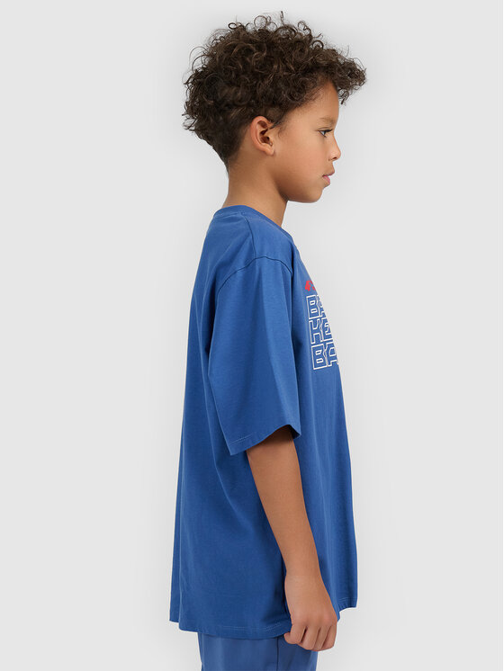 4F 4F T-Shirt THE GYM POWER Granatowy Loose Fit