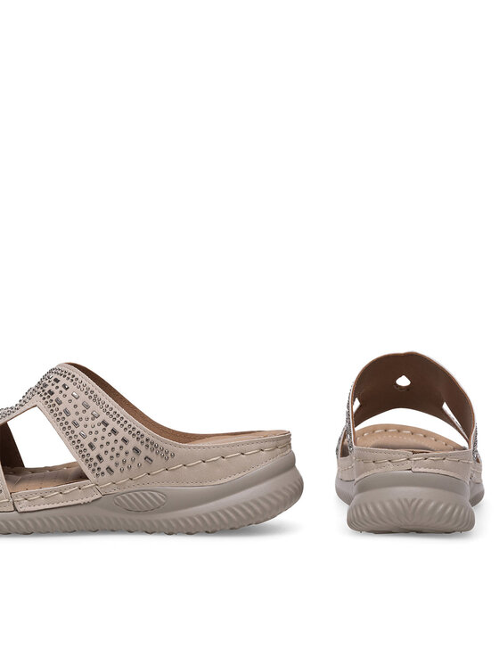 Clara Barson Clara Barson Pantoletten WYL05010-30 Beige