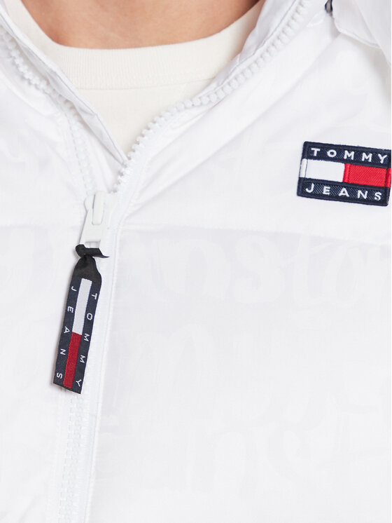 Tommy Jeans Tommy Jeans Puhovka Graffiti Alaska DM0DM16576 Bela Regular Fit