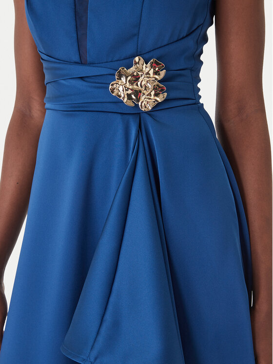 Rinascimento Rinascimento Kokteilikleit CFC0127853003 Sinine Slim Fit