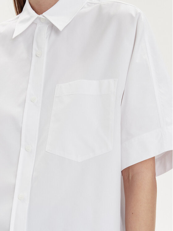 Calvin Klein Calvin Klein Koszula K20K206596 Biały Oversize