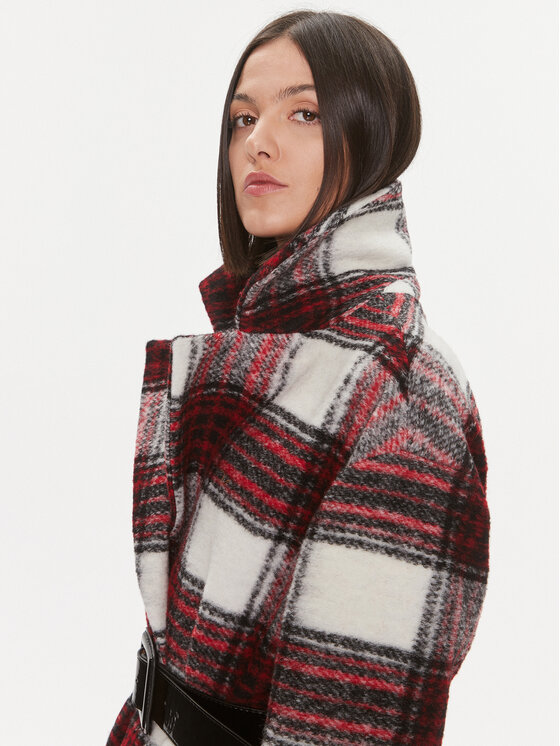 Liu Jo Liu Jo Płaszcz wełniany MF3122 J4577 Kolorowy Relaxed Fit