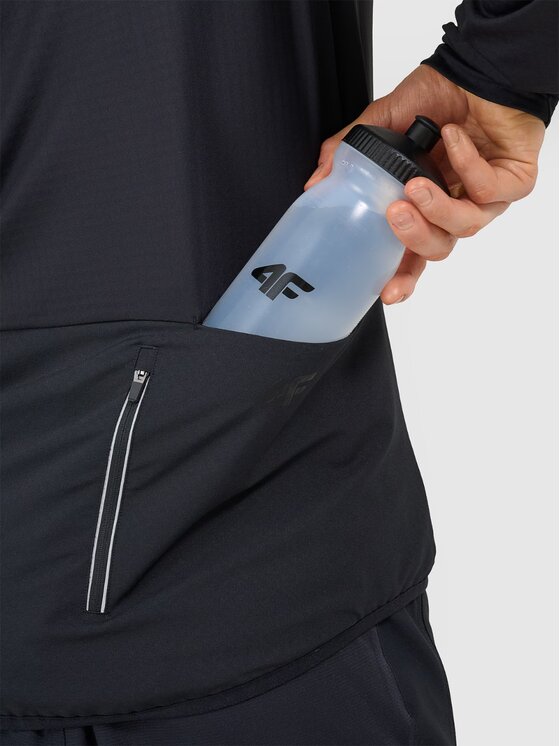 4F 4F Felpa tecnica 4FWSS25TFSWM483-20S Nero Slim Fit
