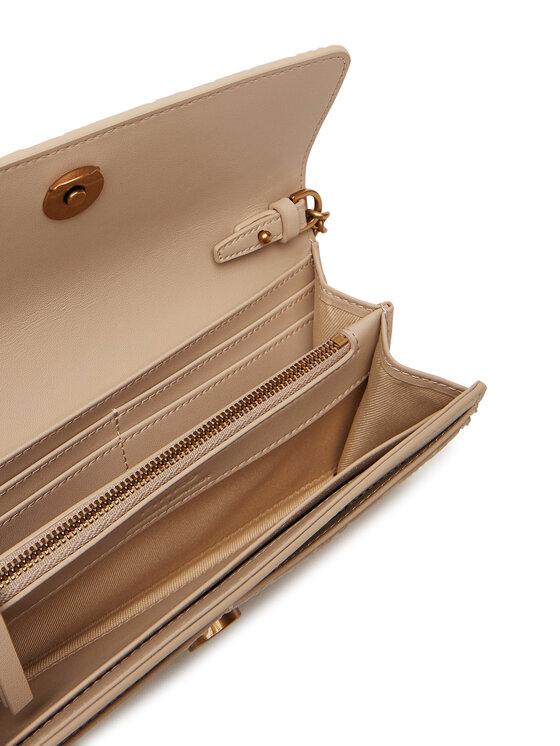 PINKO PINKO Velika ženska denarnica Love Tiny Birds Wallet C 103765 A1YB Bež